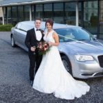 Champagne Silver Chrysler Limo wedding car for hire