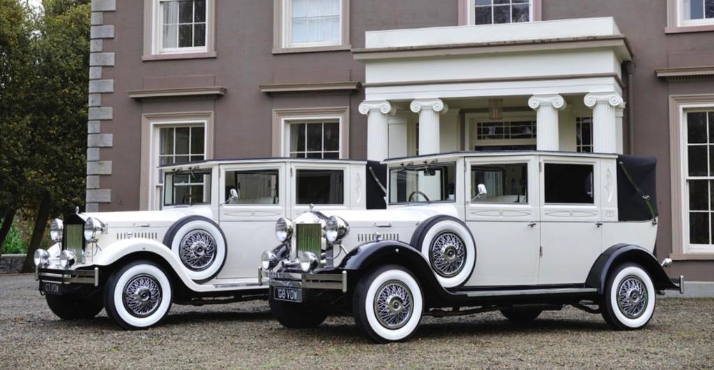 White Imperial Wedding Car